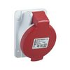Ipari dugalj beépíthető 3P+E 3P 400V(50+60Hz) piros ferde 16A IP44 műanyag PratiKa Schneider - PKF16F434