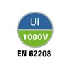 Kiselosztó 2xPE/N műanyag 3x 12M falonkívüli szürke IP65 átlátszó kivágott ajtó 40CDK GEWISS - GW40105BD