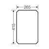 Szerelőlap MI703-hoz műanyag 415mm-ma 265mm-sz kezeletlen MiMP3 ENYMETER Hensel - 2000018