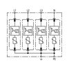 Túlfeszültség-korlátozó DEHNguard C T2 TN-S 230V/AC 40kA 4M DG M TNS 275 DEHN+SÖHNE - 952400