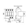 Túlfeszültség-korlátozó DEHNguard C T2 TN-S 230V/AC 40kA 4M DG M TNS 275 DEHN+SÖHNE - 952400