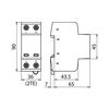 Villámáram-levezető kombi DEHNshield 2P 1+2 TN 230V/AC 2M 25kA-imp(10/350) DSH TN 255 DEHN+SÖHNE - 941200