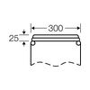 Zárófedél kikönnyített 300mmx 25mmx 100mm műanyag szürke Mi FM 50 Hensel - 2000132